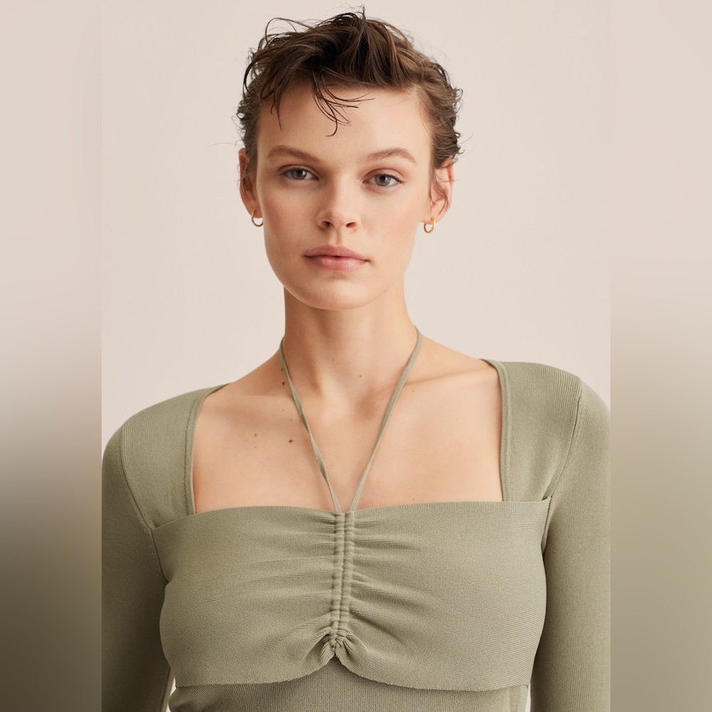 MANGO Ruched detail sweater - Picture 5 of 10
